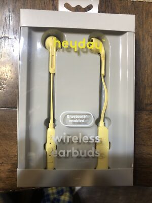 Heyday Wireless Earbuds Yellow NIB (T)