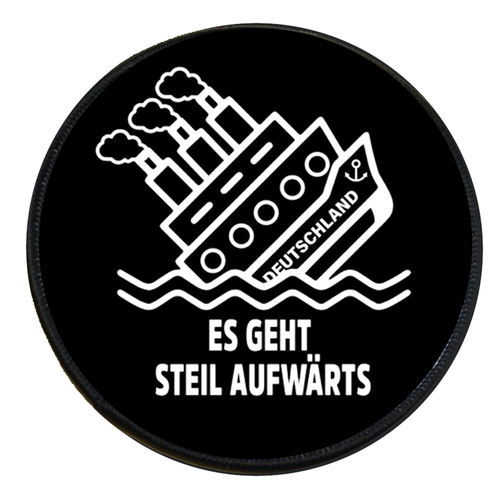 Germania si riscalda ripida pulsante spilla adesivo toppa auto magnete - Foto 1 di 11