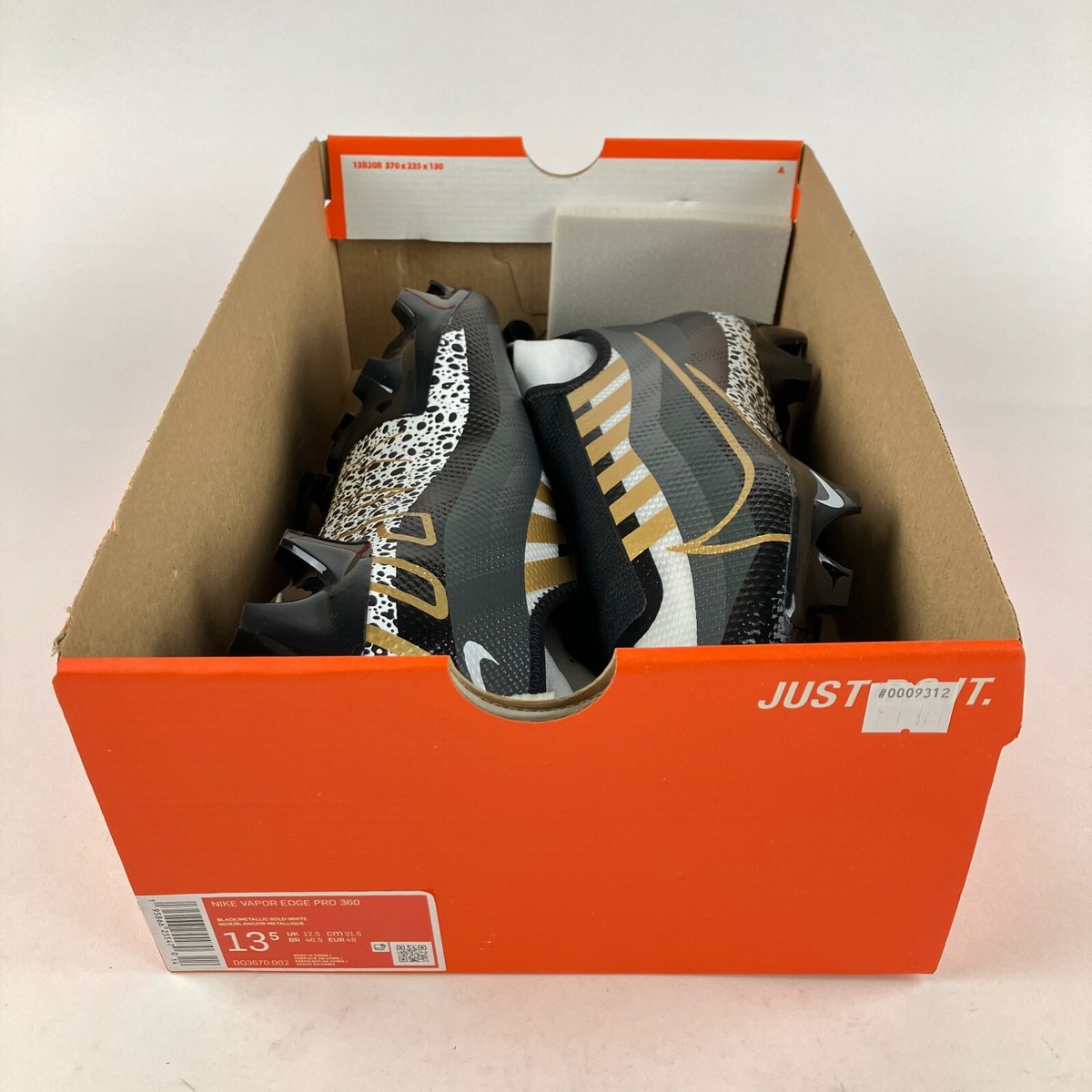 Nike Vapor Edge Pro 360 Metallic Gold DQ3670-002 Men's Size 13.5