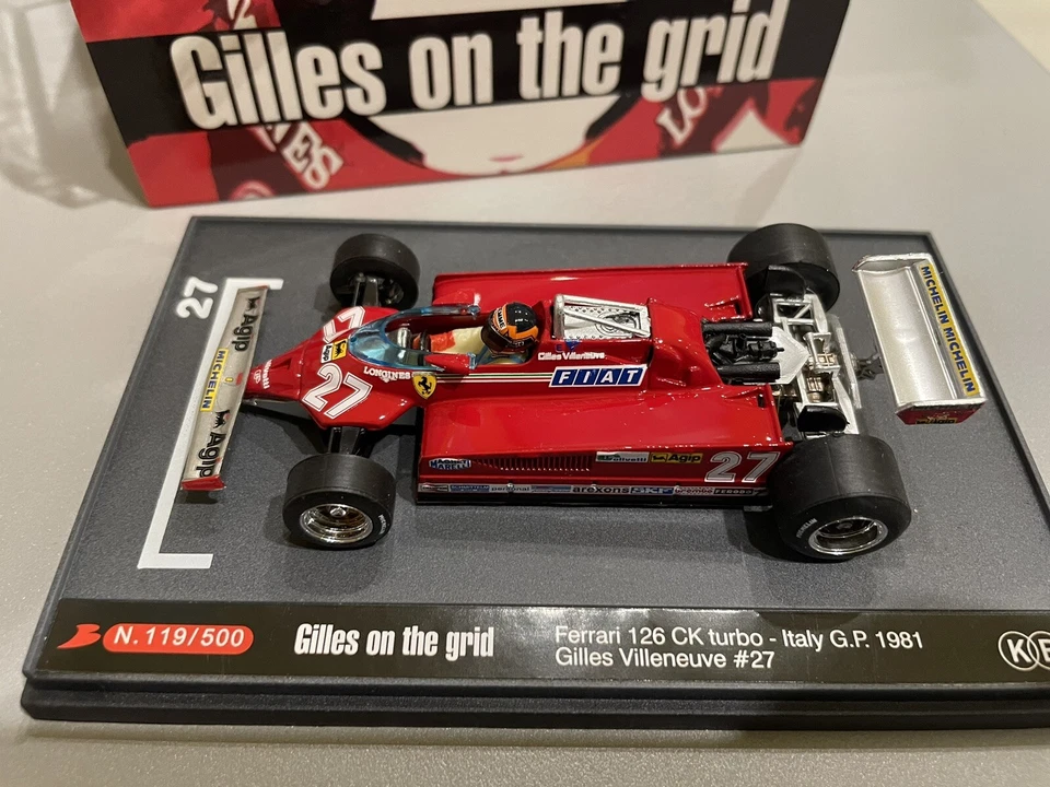 Brumm Kbb02 (Giappone) Ferrari 126 Ck Turbo Gp Italy 1981 Villeneuve #27 - Immagine 4 di 4