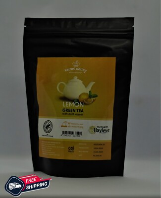 Pure Natural Ceylon Lemon Green Tea with Mint Leaves 50g | 25 tea bags