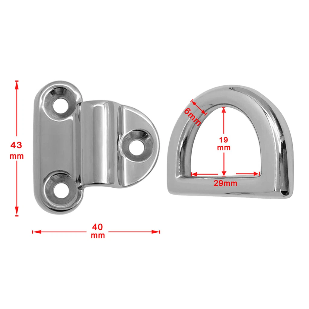 Stainless steel flush hotsell mount tie downs