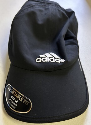 ADIDAS Superlite 2 Women s Cap Hat Black Adjustable Fit Aeroready Tried On
