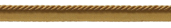 DÉCopro Gedrehte Kordelschnur Mit Lippe, Antique Gold (Color# C4) – 1 Yard-image