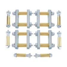 Greasable Shackle Spring Bolt Link Kit Fit Heavy Duty Tandem Axle Truck Trailer