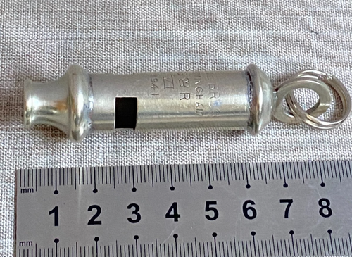 Rare Vintage WWII Dated 1941 Military Officers Whistle Adie Bros G&R VI Crown - Picture 14 of 14