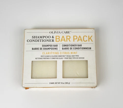 Olivia Care Clarifying Citrus Mint Shampoo & Conditioner Bar Pack