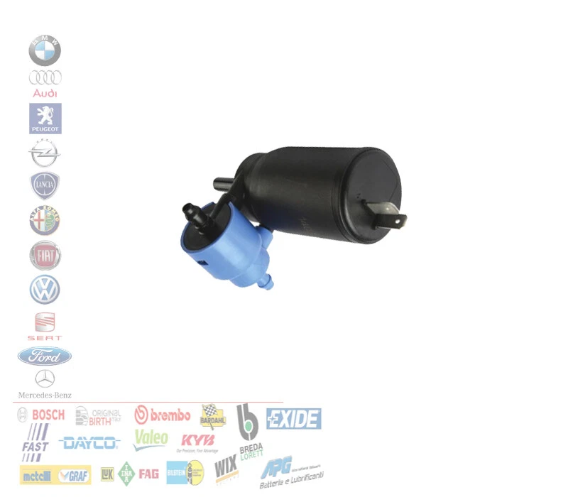 POMPA ACQUA LAVAGGIO PULIZIA CRISTALLI ALFA ROMEO 147 156 FIAT PANDA PUNTO STILO - Immagine 2 di 3