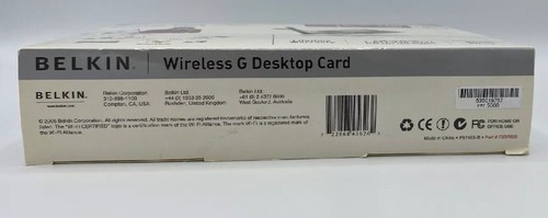 Belkin Wireless G Desktop Card 2005 BRAND NEW - Picture 3 of 3