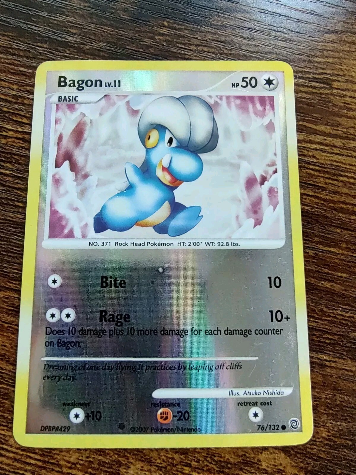 Pokémon Bagon 76/132 Reverse Holo Common Secret Wonders Pokemon TCG LP/NM