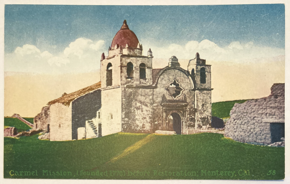 Carmel Mission Before Restoration Founded 1770 Monterey California