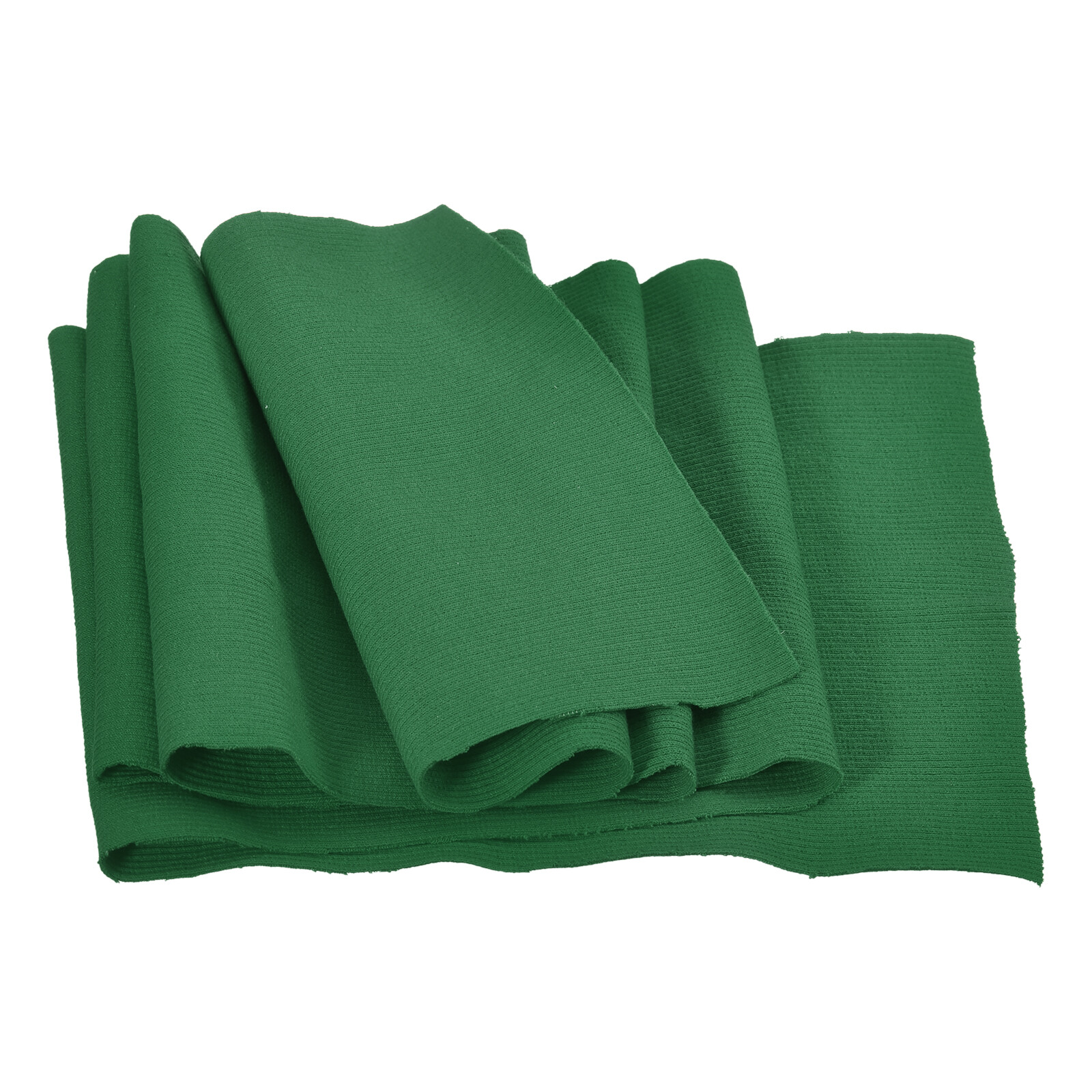 25cmx1m Elastic Cuffs Ribbed Trim Cotton Fabric Knit Stretch Band Dark Green