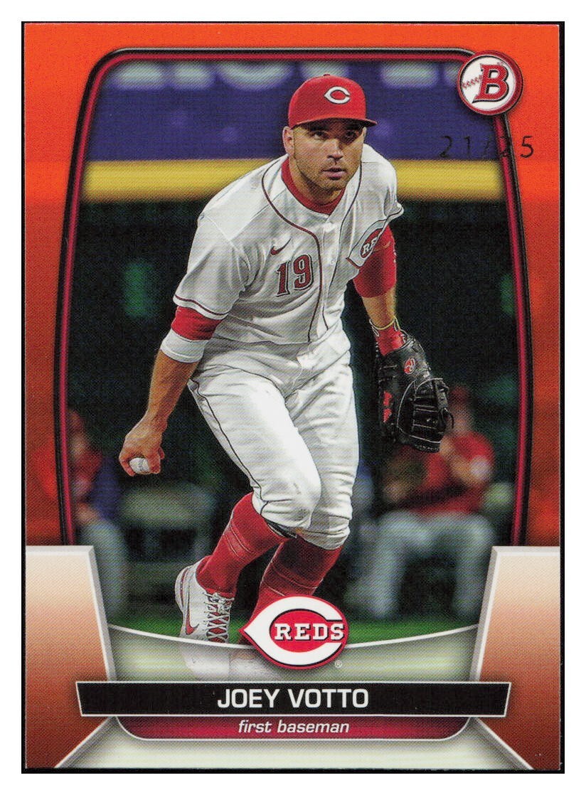 D933 JOEY VOTTO 2023 BOWMAN ORANGE 21/25 #38 REDS RARE SP | eBay