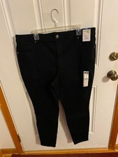 BRAND NEW WOMEN'S SIZE 18W TERRA  SKY BLACK SKINNY JEANS