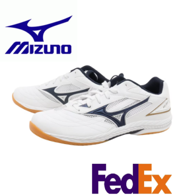 Mizuno Table Tennis Shoes WAVE DRIVE 9 81GA2205 14 White/Navy/Gold