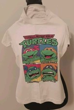 1990 TMNT Teenage Mutant Ninja Turtles T-Shirt Kids XL Velva Sheen Shirt 90s VTG