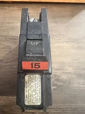 NC115 FPE 15 Amp 1 Pole Stab-Lok Federal Pacific Breaker NC15 Red  