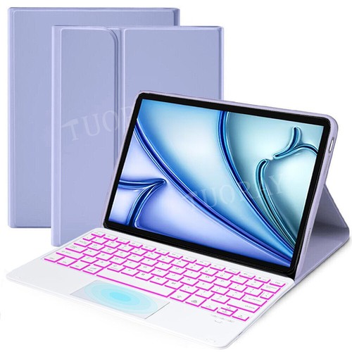 For iPad 10th/9/8/7 Gen Air 6 5 4 3 Pro 11 Backlit Touchpad Keyboard Case Mouse - Picture 2 of 58