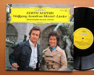 DG 2530 319 Edith Mathis Mozart Lieder Bernhard Klee 1973 NEAR MINT + insert