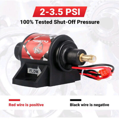 Universal Micro Electric Fuel Gasoline Pump 2 3.5 PSI Low Pressure 42S 28GPH 12V