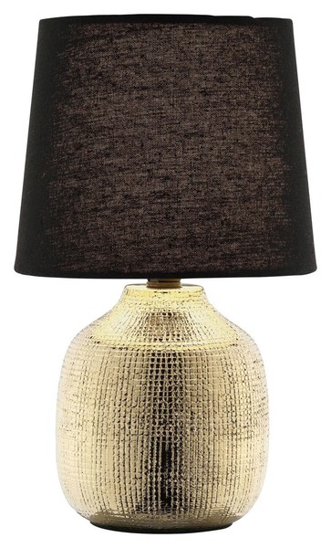 Tischlampe Tischleuchte Nachttischlampe Schwarz H 28,5 Cm-image