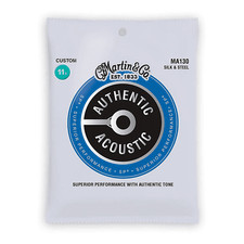 Martin Authentic Acoustic SP Guitar Strings Silk Steel Folk MA130 11.5 - .047