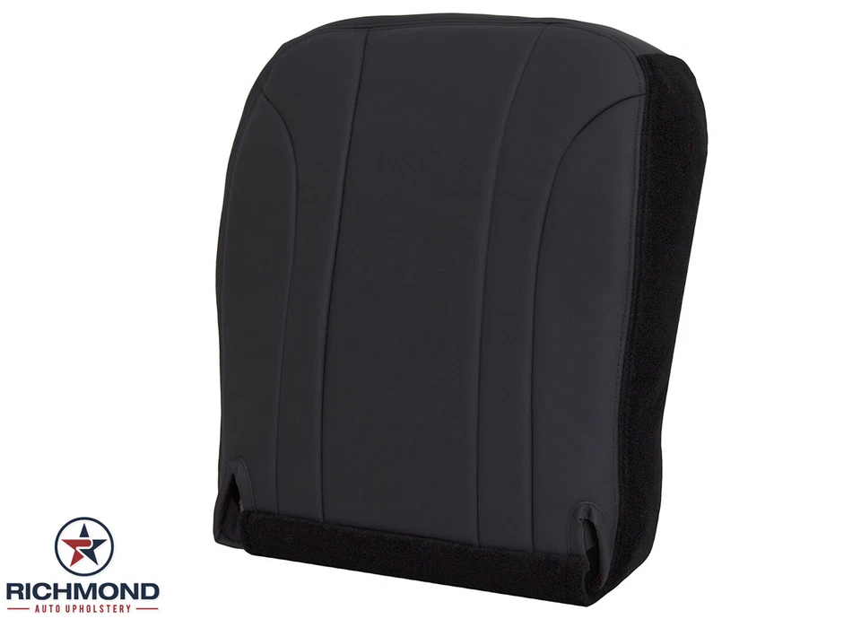 Dodge Dakota Sport SLT 2000-2004 cubierta de asiento de cuero inferior del lado del conductor gris oscuro Foto 4 de 4