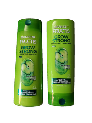 Garnier Fructis Shampoo & Conditioner Anit-Breakage Niacinamide + Apple 12 oz