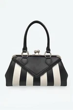 Black Striped Purse
