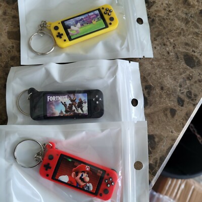 Collectable Nintendo Switch Lite Keychains Fortnite, Mario