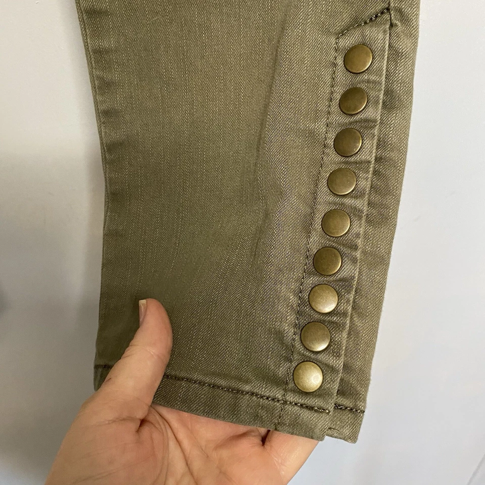 Soft Surroundings Pippa Pull On Pants Olive Green Sz M Petite - Image 4 of 4