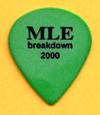 Melissa Etheridge Signature Teardrop Green Guitar Pick - 2000 Breakdown Tour