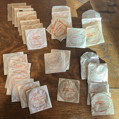 Mixed Gibson Mona-Steel Nylon Guitar Strings Lot Of 25+ Vintage