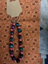 Wristlet Keychain. Handmade. Colors will vary. Great gift for anyone.