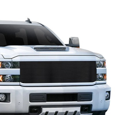 For Chevy Silverado 3500 HD 15-19 Main Grille 1-Pc Black 8x6 mm Horizontal