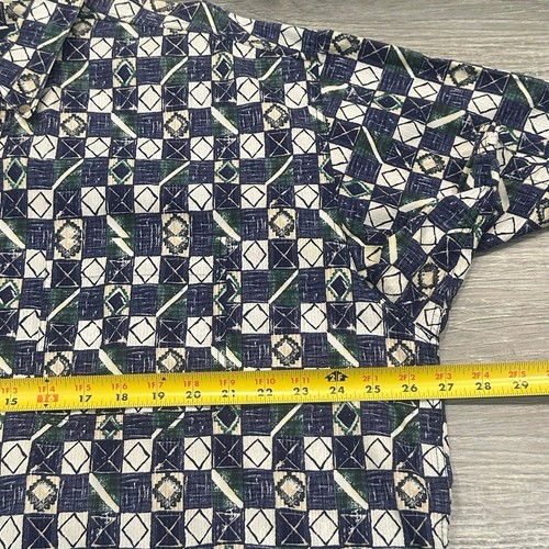 ENRO Short Sleeve Button Down Shirt Mens XL Geometric Casual Blokecore Dad EUC - Picture 7 of 10