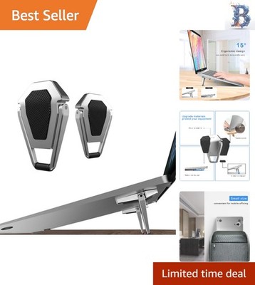 Lightweight Portable Laptop Stand - Durable Zinc Alloy Cooling Riser for 12-20''