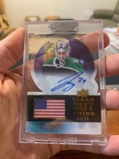 22-23 Clear Cut Hockey Pride of USA Auto PA-JO Jake Oettinger DALLAS