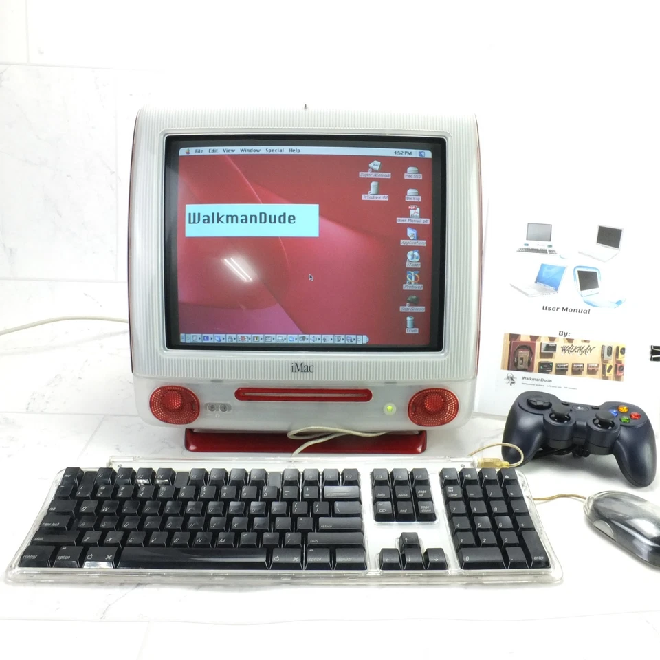 Apple iMac G3 Rubin - 1GB RAM 128GB SSD | OS 9 - OS X - WIN 98 Custom Build