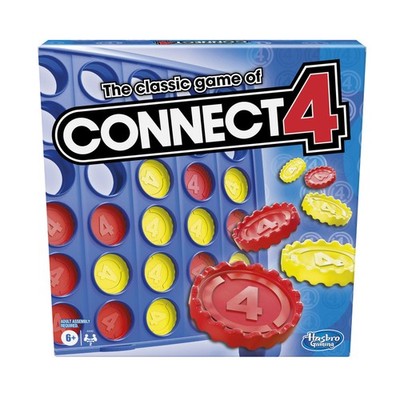 Hasbro Connect 4 Classic Grid: 2-Player Strategy 4-in-a-Row Game for Kids 6+