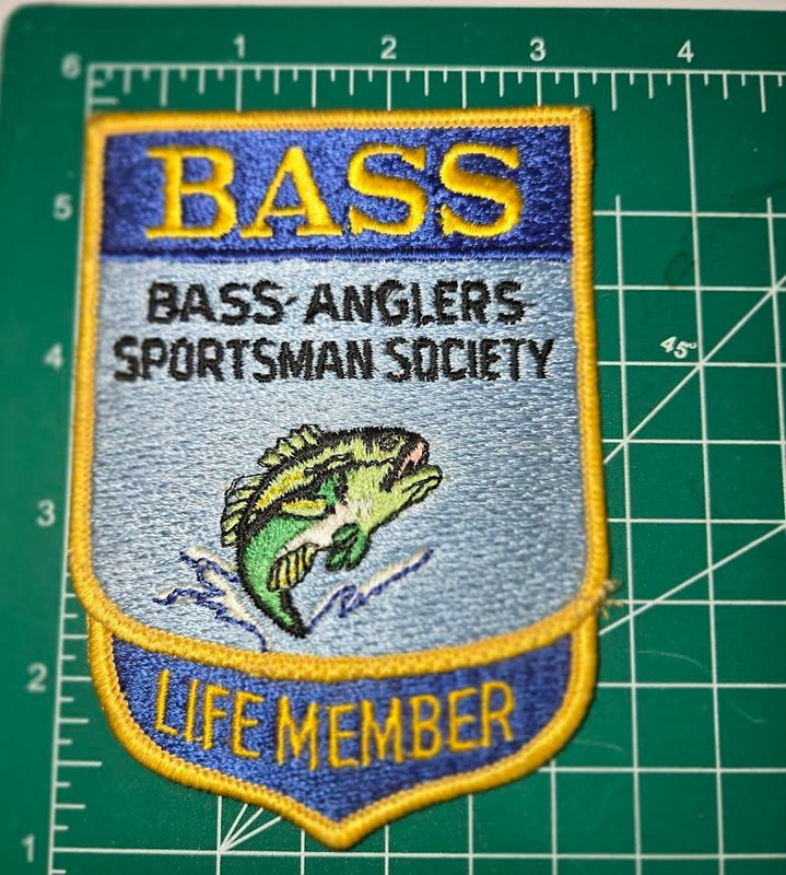 VINTAGE BASS ANGLERS SPORTSMAN SOCIETY FISHING PATCH Life Member