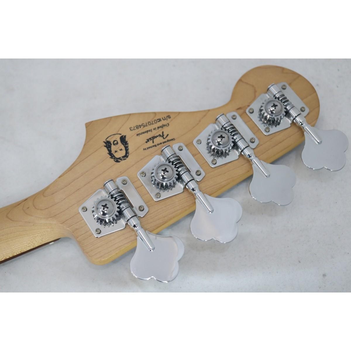 SQUIER FRANK BELLO JAZZ BASS PJ SIGNATURE ANTHRAX SKULL DESIGN W