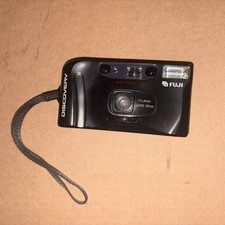 Fuji Discovery 75 Point And Shoot 35mm Film Camera Black-Vintage