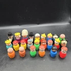 Vintage Fisher Price Little People Play Family Figures Lot of 24