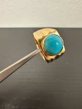 Vintage Persian turquoise 15k-16k yellow gold Ring