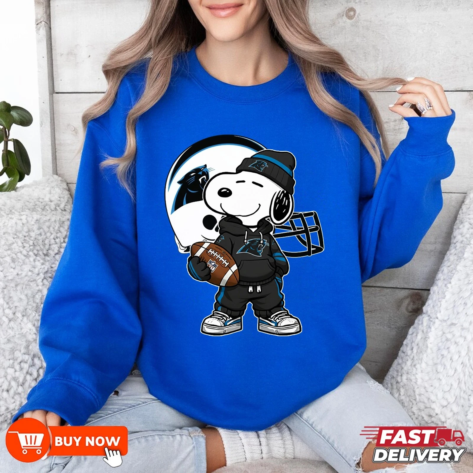 Carolina Panthers Football Sweatshirt