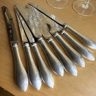 8 Reed & Barton STERLING SILVER Handle POINTED Vintage Mirrorstele Butter Knife