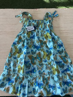 NEW WITH TAGS VILEBREQUIN 100 % Cotton Swim Suit Cover Up DRESS - Size 6 ANS
