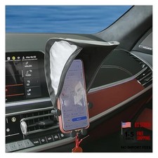 Car Smartphone Sunshade, Foldable Anti-Glare Cell Phone Sun Protection Silver