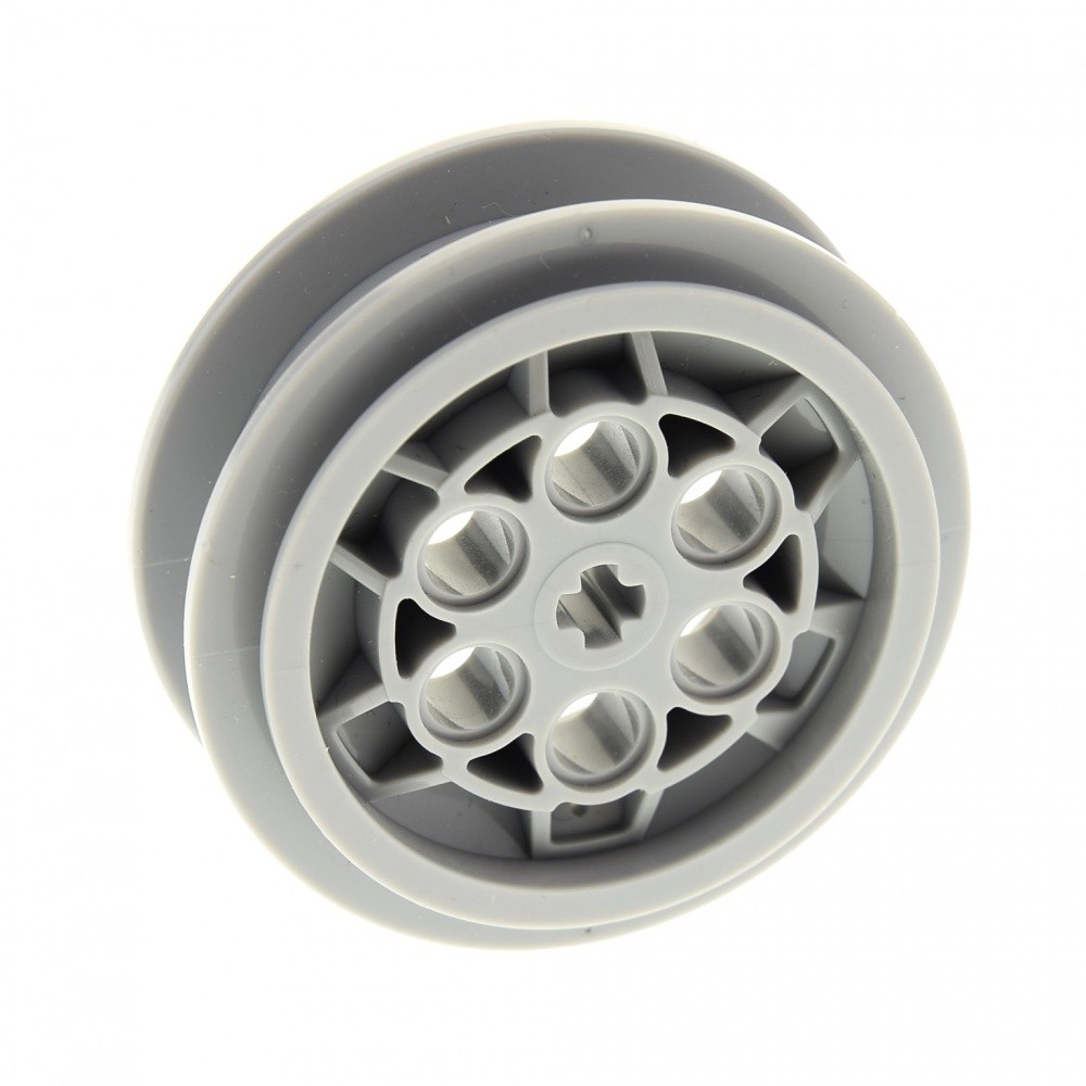 1X Lego Technic Rim B-Stock Used 43.2X18 Light Gray Axle Holder Short 86652